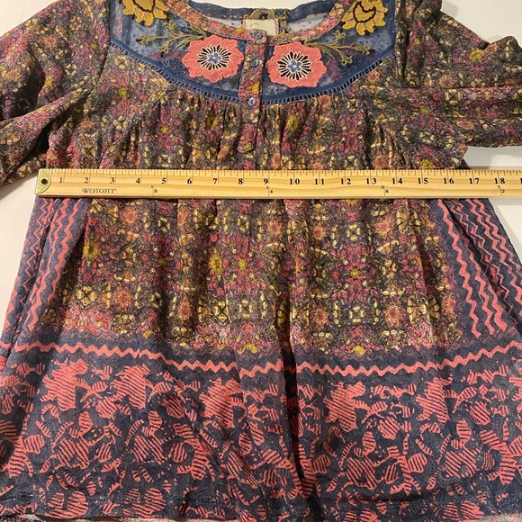 Anthropologie Postmark Ciutadella Embroidered Floral Top - Picture 13 of 15